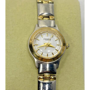 Caravelle Bulova Women Watch Stainless Steel Silver Gold New Battery New Crystal